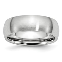 Cobalt Satin 7mm Half Round Band