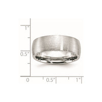 Cobalt Satin 8mm Half Round Band