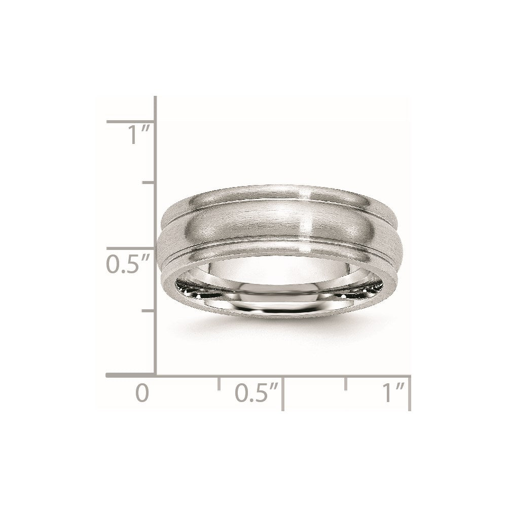 Cobalt Satin 7mm Rounded Edge Band