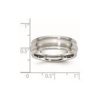 Cobalt Satin 7mm Rounded Edge Band
