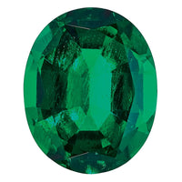 10x8mm Oval Lab Created Emerald