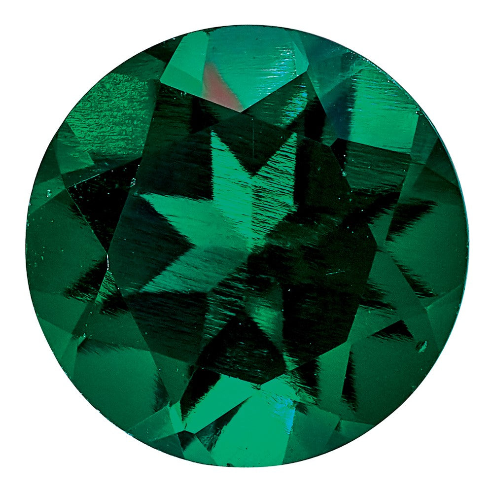 2.5mm Round Lab Created Emerald