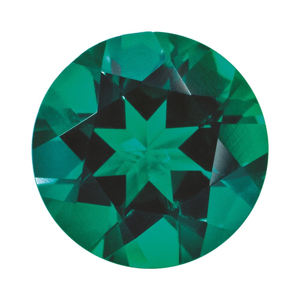 4.25mm Round Lab Created Emerald