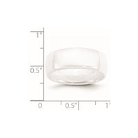 Ceramic White 8mm Polished Band