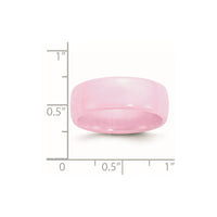 Ceramic Pink 8mm Polished Band