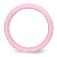 Ceramic Pink Faceted 7.5mm Polished Band
