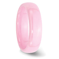 Ceramic Pink 6mm Polished Band