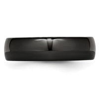 Black Ceramic 6mm Polished Band
