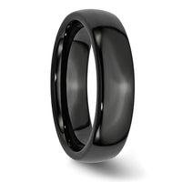 Black Ceramic 6mm Polished Band