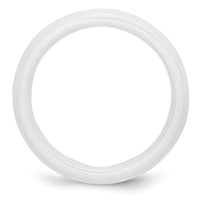 Ceramic White 4mm Polished Band