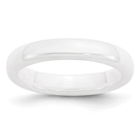 Ceramic White 4mm Polished Band