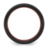 Ceramic Black Polished with Bronze IP-plated Center and Inside 8mm Band