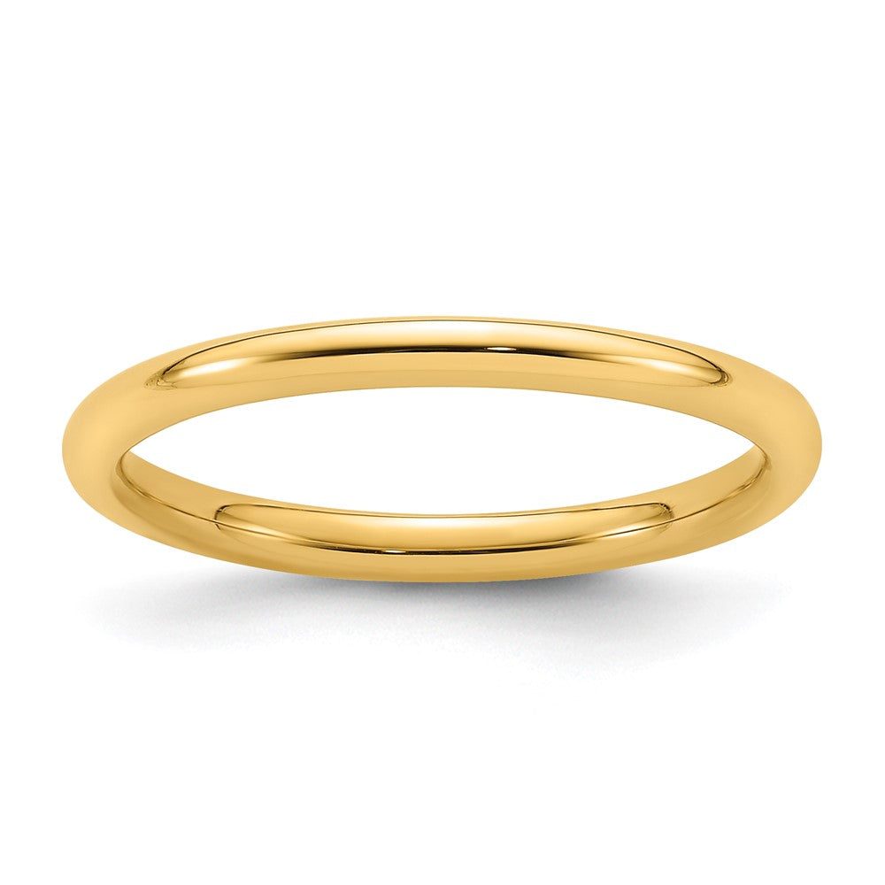 14KY 2mm Standard Comfort Fit Band Size 5
