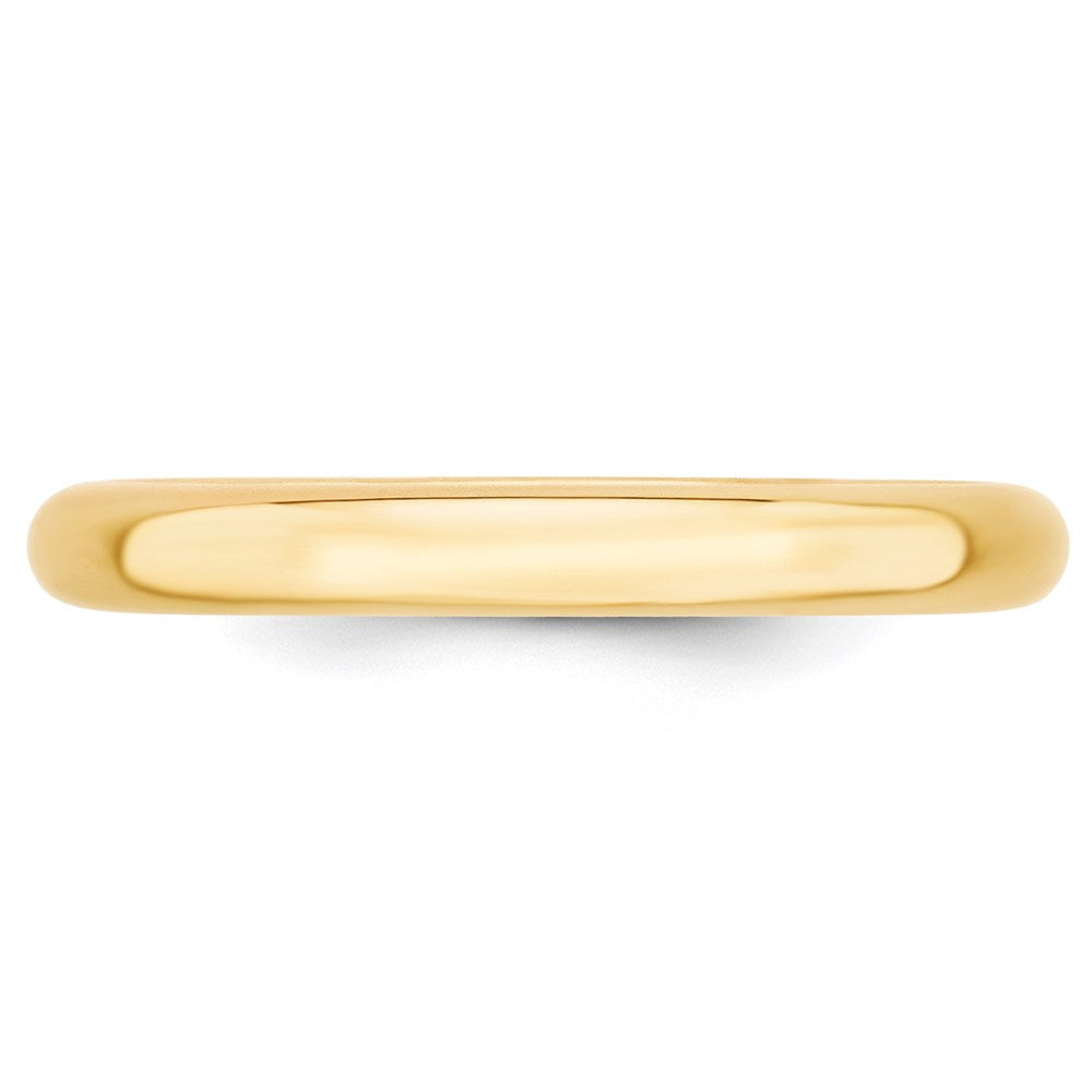 14KY 3mm Standard Comfort Fit Wedding Band Size 9.5
