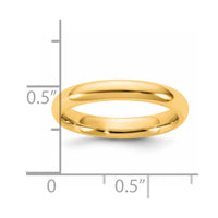 14KY 3.5mm Standard Comfort Fit Band Size 6