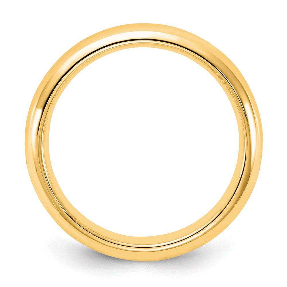 14KY 4mm Standard Comfort Fit Wedding Band Size 8.5