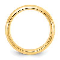 14KY 4mm Standard Comfort Fit Wedding Band Size 6.5
