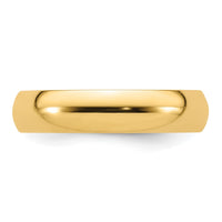 14KY 5mm Standard Comfort Fit Wedding Band Size 7.5