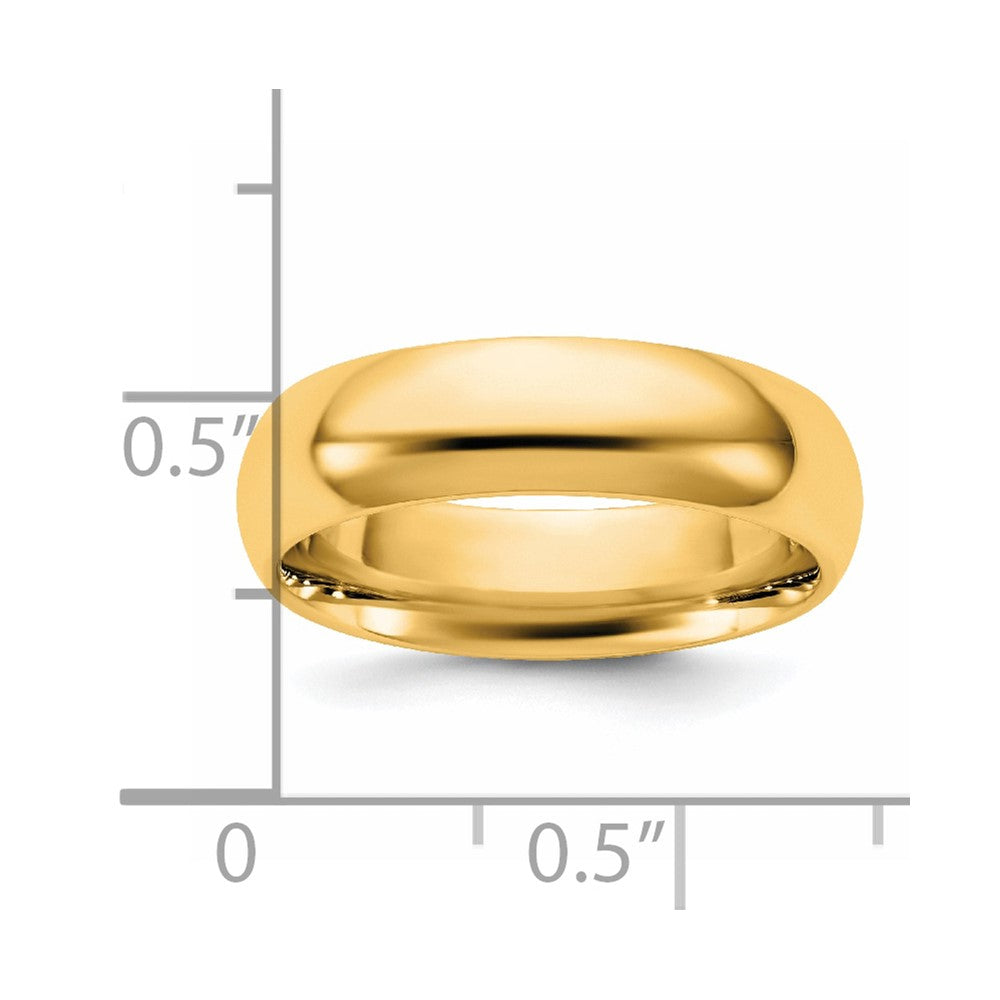 14KY 5.5mm Standard Comfort Fit Band Size 6.5