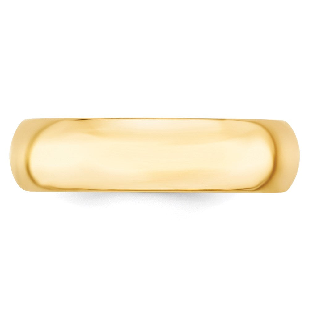 14KY 6mm Standard Comfort Fit Wedding Band Size 4.5
