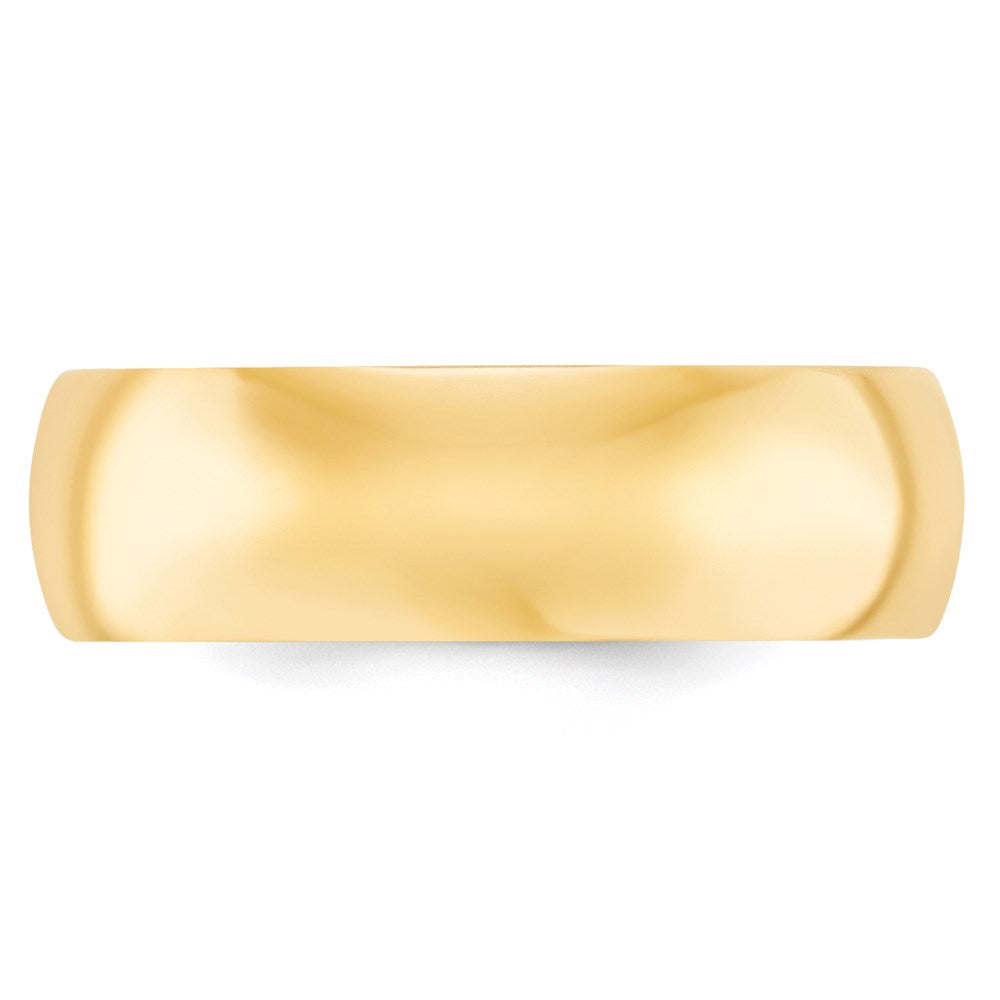 14KY 7mm Standard Comfort Fit Wedding Band Size 4