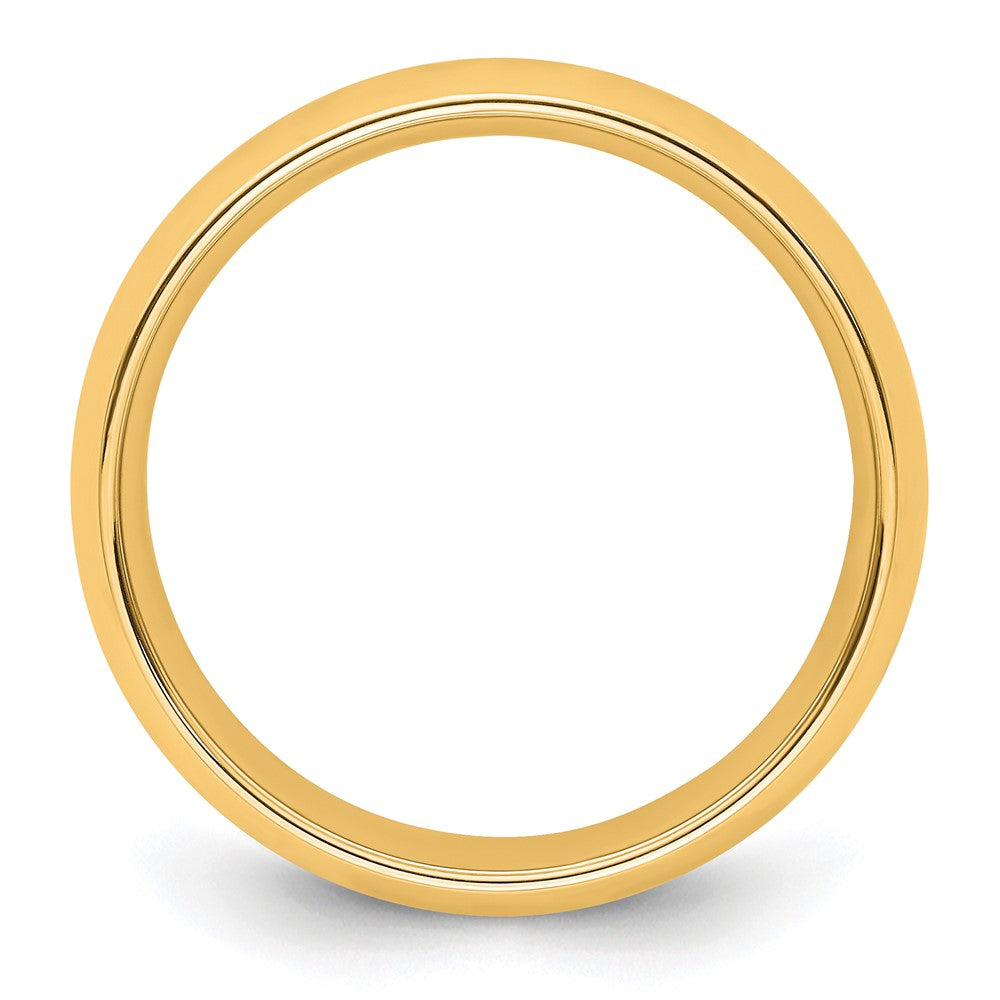 14KY 8mm Standard Comfort Fit Wedding Band Size 5.5
