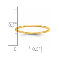 14KY 1mm LTW Comfort Fit Band Size 10.5