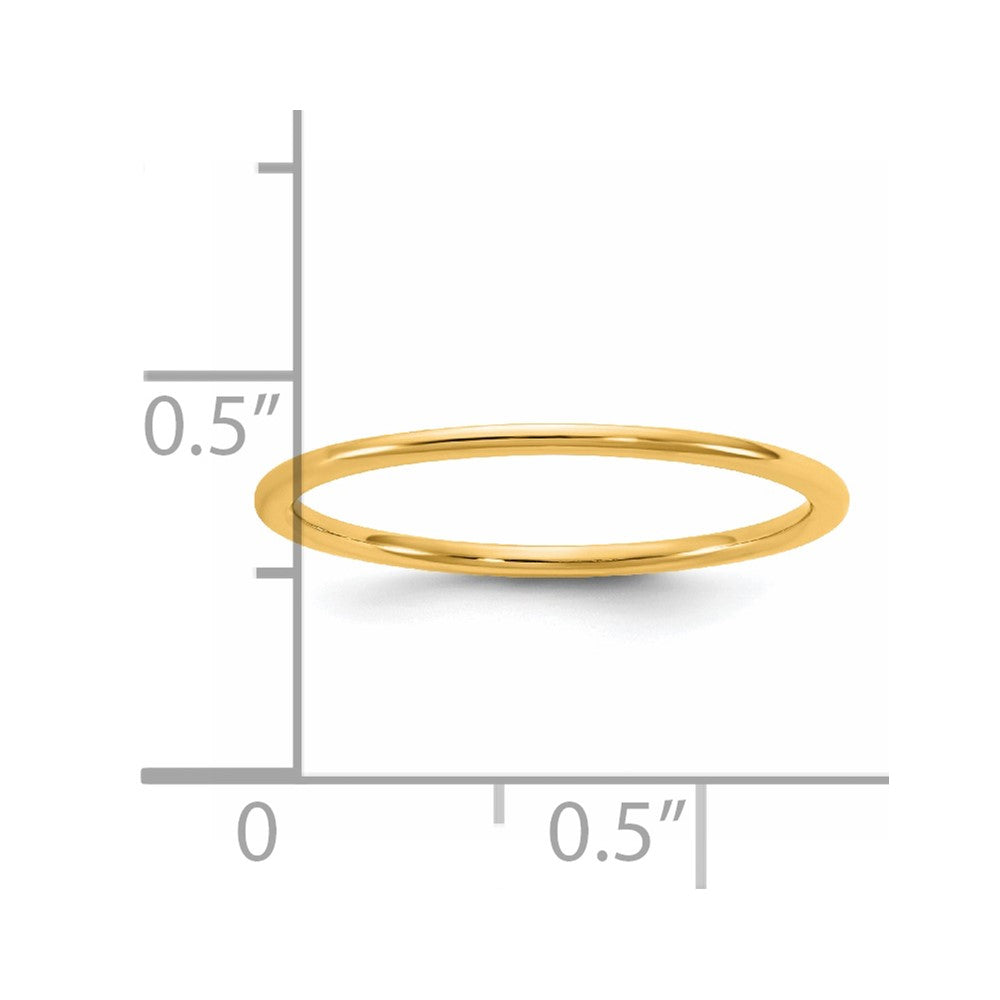 14KY 1mm LTW Comfort Fit Band Size 13.5