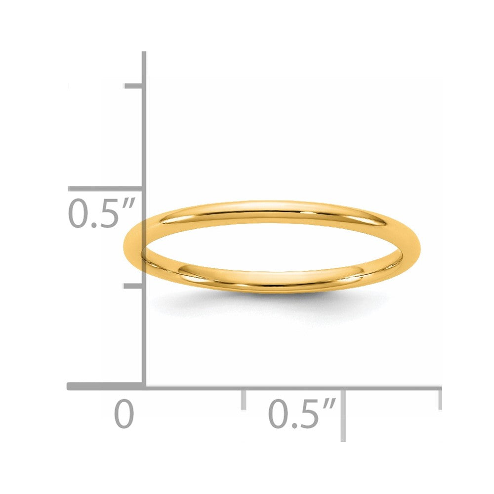 14KY 1.5mm LTW Comfort Fit Band Size 13