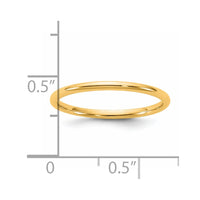 14KY 1.5mm LTW Comfort Fit Band Size 12