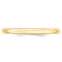 14KY 2mm LTW Comfort Fit Band Size 7.5