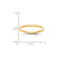 14KY 2mm LTW Comfort Fit Band Size 7