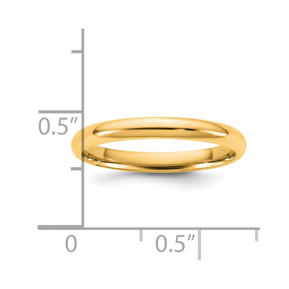 14KY 2.5mm LTW Comfort Fit Band Size 12.5