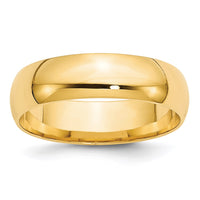 14KY 6mm LTW Comfort Fit Band Size 6