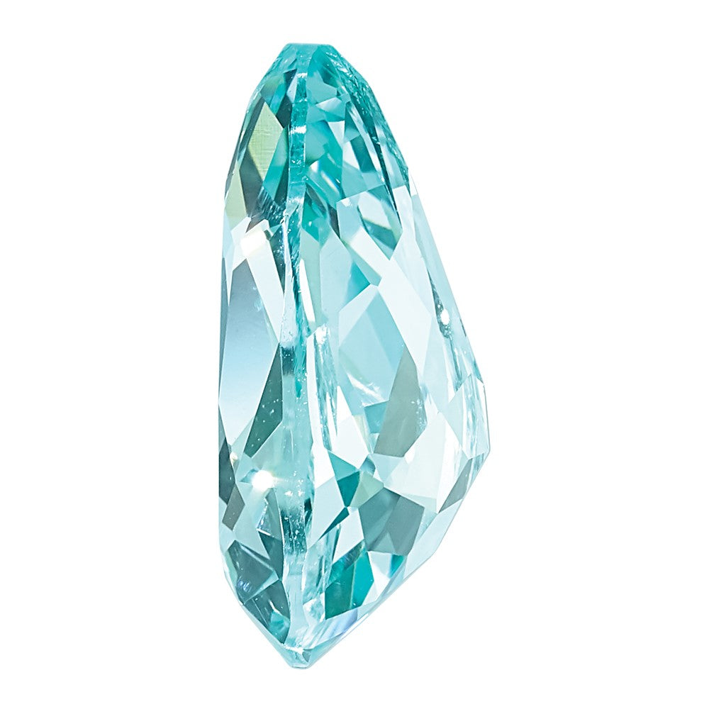 6x4mm Pear Lab Created Paraiba
