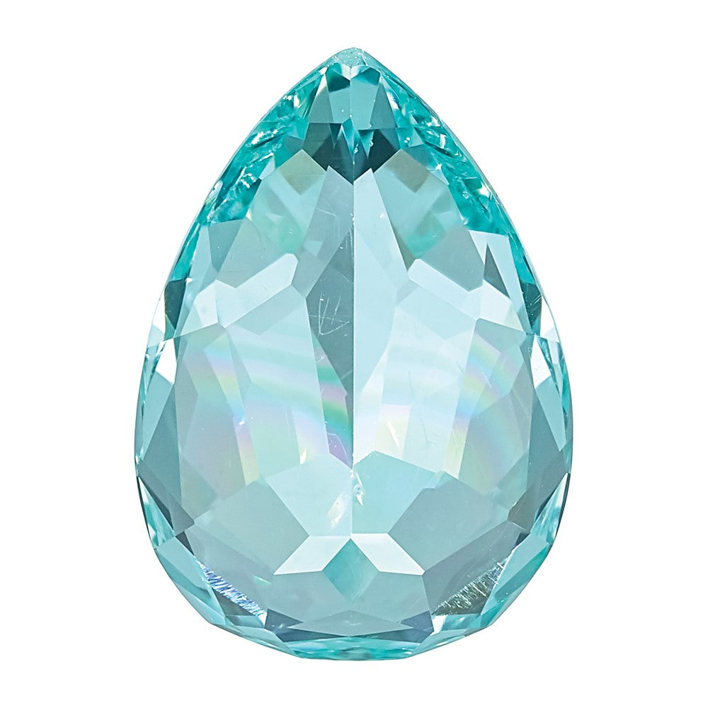 6x4mm Pear Lab Created Paraiba