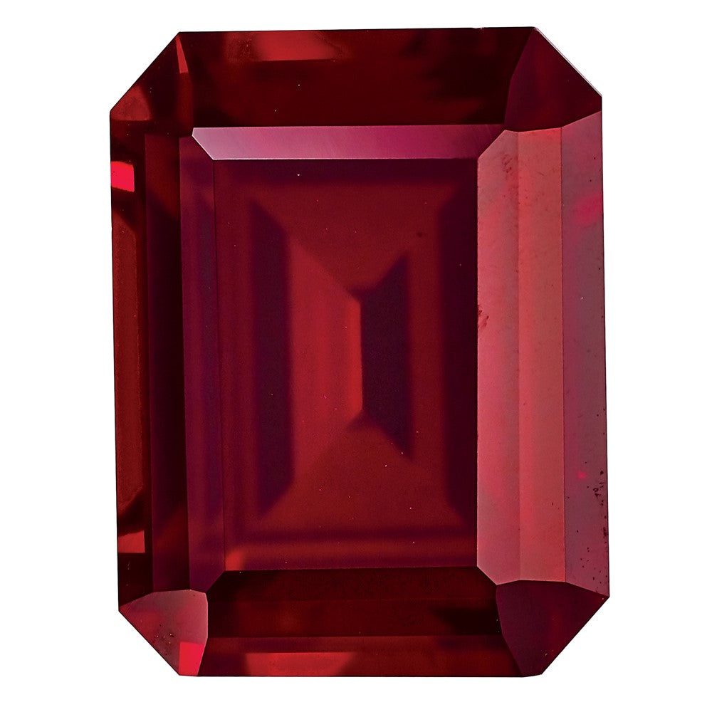 8x6mm Emerald Cut Lab Created Ruby