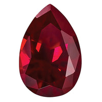 10x7mm Pear Lab Created Ruby