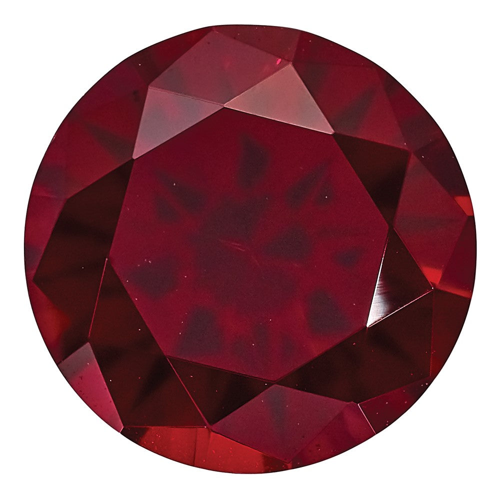 6mm Round Lab Created Ruby