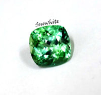 Certified 10 Ct Green Tourmaline Cushion Cut Natural Loose Gemstone Rich Green ABC Jewelries