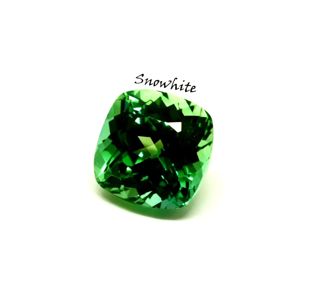Certified 10 Ct Green Tourmaline Cushion Cut Natural Loose Gemstone Rich Green ABC Jewelries