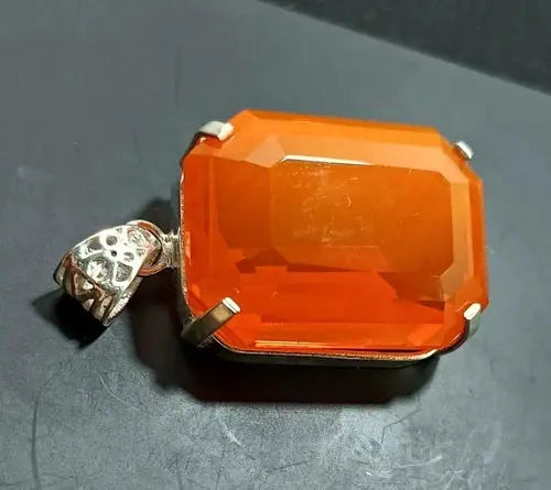 Certified 124.92 Ct Natural Opal Emerald 925 Solid Silver Pendant Loose Gemstone ABC Jewelery