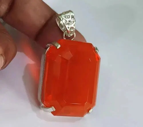 Certified 124.92 Ct Natural Opal Emerald 925 Solid Silver Pendant Loose Gemstone ABC Jewelery