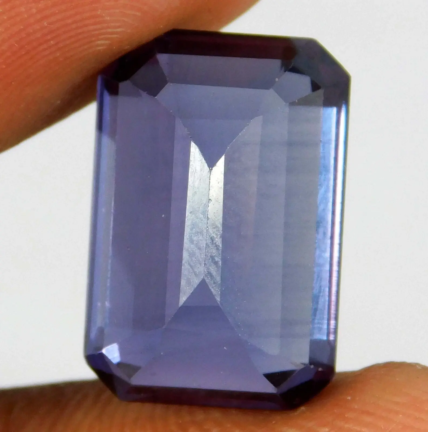 Certified 20.05 Ct Natural Color- Change Alexandrite Emerald Cut Loose Gemstone ABC Jewelery