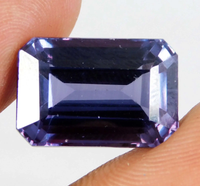 Certified 20.05 Ct Natural Color- Change Alexandrite Emerald Cut Loose Gemstone ABC Jewelery