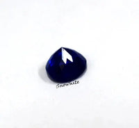 Certified Natural 7 Ct Deep Blue Ceylon Sapphire Round Cut Loose Gemstone ABC Jewelries