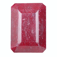 Certified Natural Big Size Red Ruby 2505 Ct. Faceted Emerald Cut Loose Gemstone ABC Jewelery
