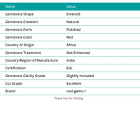 Certified Natural Big Size Red Ruby 2505 Ct. Faceted Emerald Cut Loose Gemstone ABC Jewelery