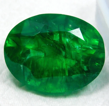 Certified Natural Colombian Green Emerald 10.25 Ct Oval Cut Loose Gemstone ABC Jewelery