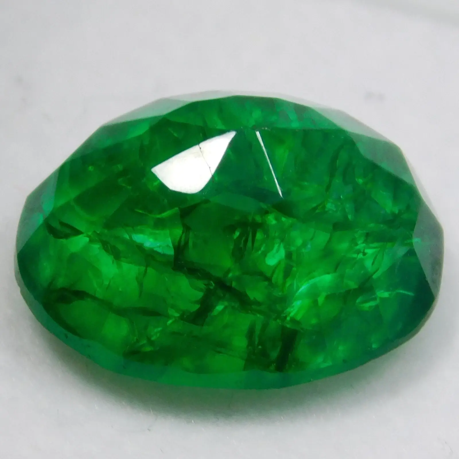 Certified Natural Colombian Green Emerald 10.25 Ct Oval Cut Loose Gemstone ABC Jewelery